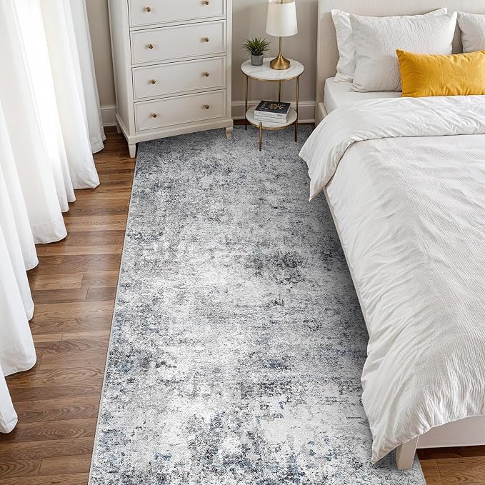 3x8 Washable Kitchen Runner Rug – Abstract Non-Slip Mat - Image 4