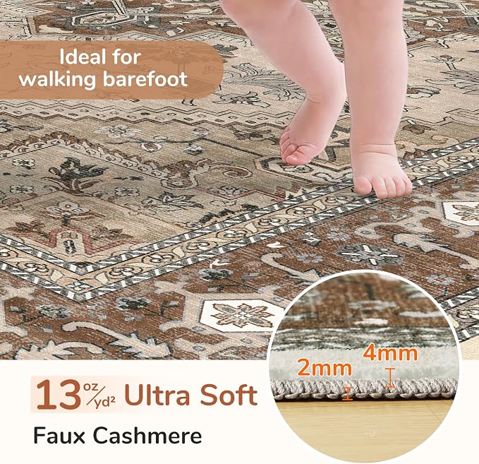 OPPODREAM Soft Area Rugs 3x5, Washable Rugs - Image 2