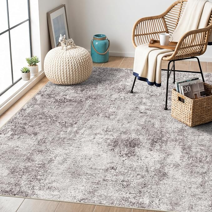 5 Square Area Rug: Washable Low Pile Carpet - Image 2