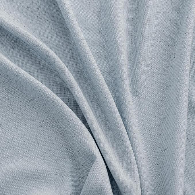 MIULEE Non-See-Through Privacy Linen Curtains 2 Panels, Chambray Blue Light - Image 7