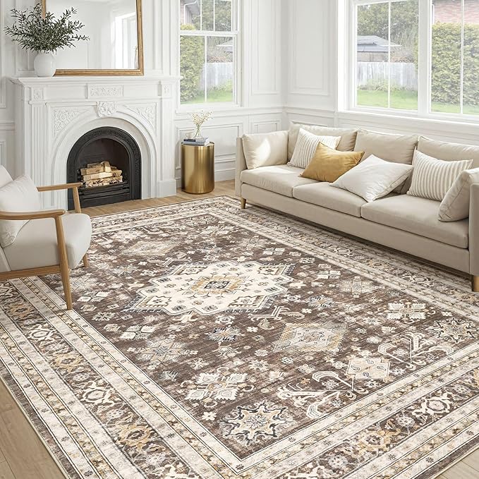 Vintage Living Room Area Rug 10x11 by COTILED