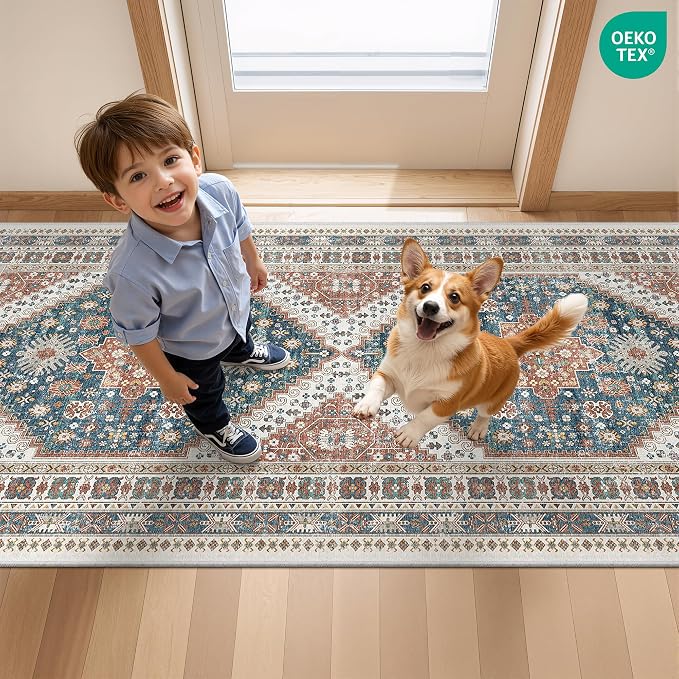 Runner Rug 2x6, Ultra-Thin Entryway Rug Non Slip Washable Rugs - Image 9
