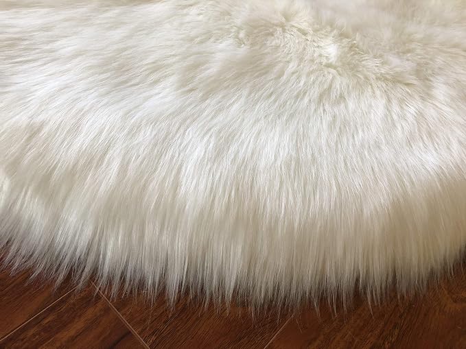 Free Shape Luxury Soft Fluffy Shag Area Rug Triple Side by Side 3'x6', 90x180cm - Image 6