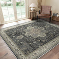 GENIMO 5x7 Area Rugs for Living Room, Machine Washable Rug, Non Slip Indoor by GENIMO