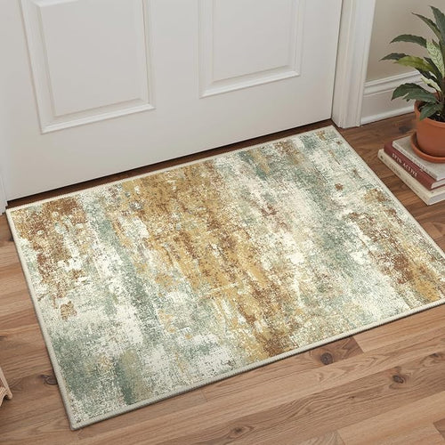 2x3 Rugs for Entryway Entrance Kitchen Bathroom, Machine Washable Modern by BEIMO