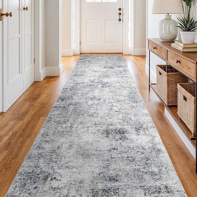 3x14 Washable Kitchen Runner Rug – Abstract Non-Slip Mat - Image 4