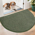 BEQHAUSE Dirt Trapper Door Mat 26" x 40" Half Circle Non-Slip Washable Doormats by BEQHAUSE