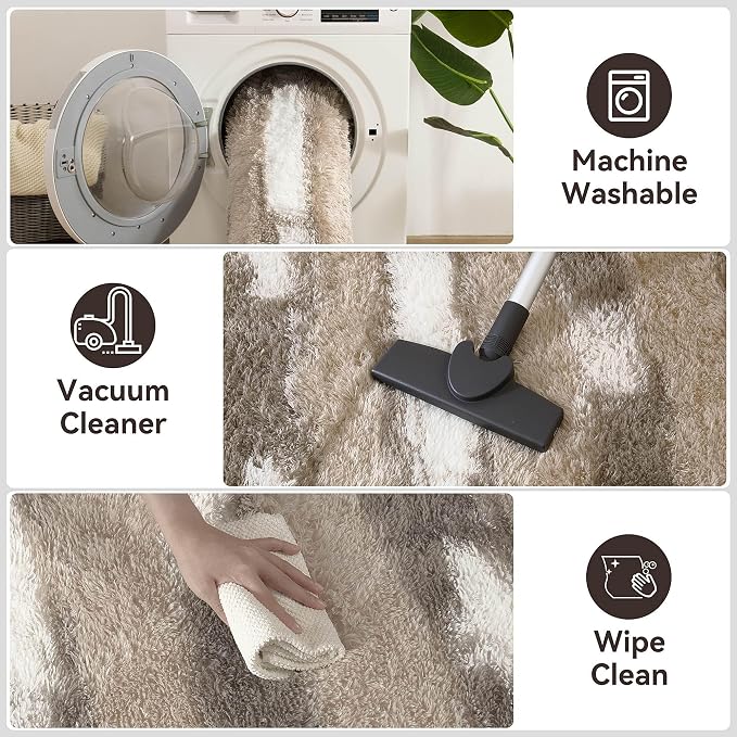 Meralax Area Rugs for Living Room Bedroom, Machine Washable 5x8 Feet Soft - Image 7