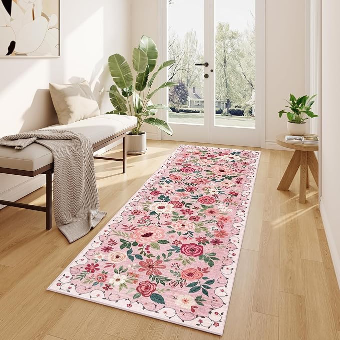 DUKINO 2x10 Kitchen Runner Rug for Hallway, Washable Runner Rug - Image 2