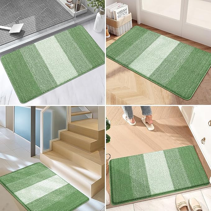 Kitinjoy Indoor Outdoor Door Mat, 48x30 Non-Slip Absorbent Dirt Trapper - Image 6
