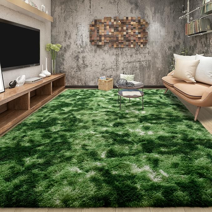 Tepook Soft Fluffy Rugs for Living Room, 5x8 Shaggy Area Rug for Bedroom - Image 3