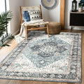 Area Rug 3×5, Vintage Boho Rug, Ultra-Soft Low Pile, Non Slip, Stain Resistant by DomitapisRug