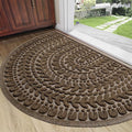 RORA Half Circle Door Mat Front Door Mat Outside Entrance Welcome Mats Outdoor by RORA