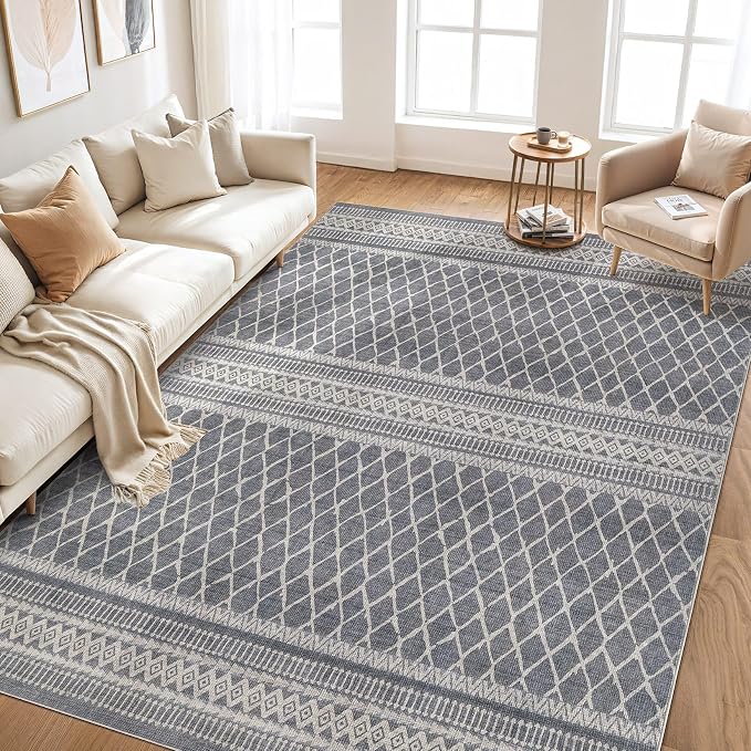 cotiled 6x9 Area Rug Living Room: Washable Boho Rugs - Image 6