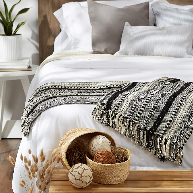 DII Braided Striped Decorative Throw Blanket - Image 5