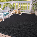 OLANLY Front Door Mat Outside Entrance 71x47, Heavy Duty Sturdy Natural Rubber by OLANLY