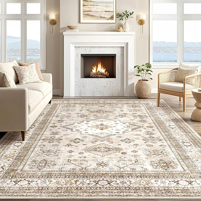 Vintage Living Room Area Rug 10x11 - Image 5