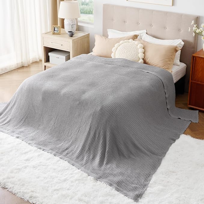 Bedsure Gentlesoft 100% Cotton Big Blanket Oversized King - Image 4