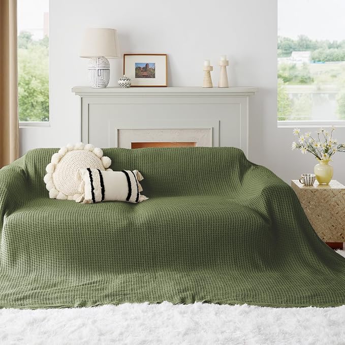 Bedsure Gentlesoft 100% Cotton Big Blanket Oversized King - Image 5