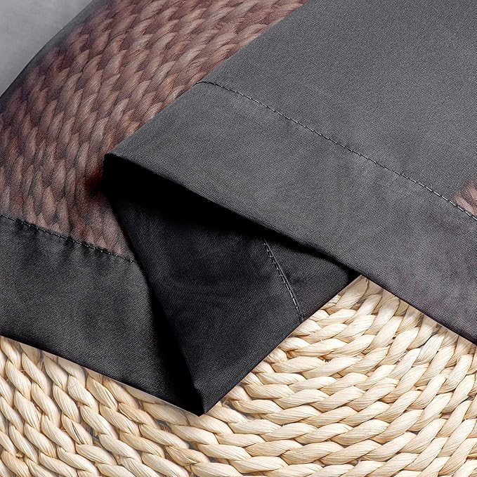 OWENIE Short Black Sheer Curtains 36 Inches 2 Panels Set - Image 5