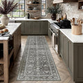 PureCozy Black Runner Rug 2x8 Vintage Area Carpet Hallway Long Indoor Kitchen by PureCozy