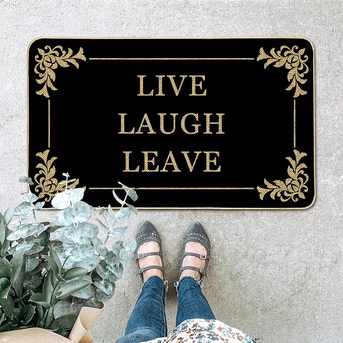 Funny Doormat Live Laugh Leave Door Mat 17 X 29 Inch Welcome Doormat Decorative - Image 5