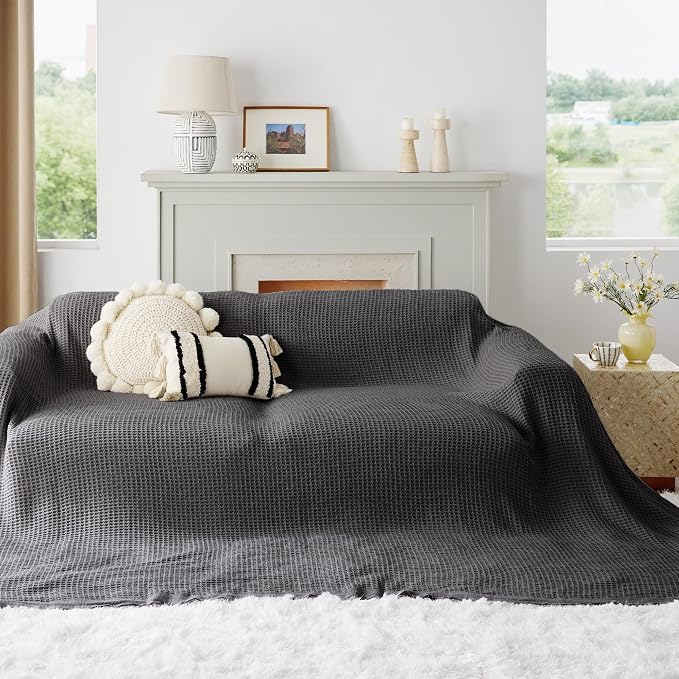 Bedsure Gentlesoft 100% Cotton Big Blanket Oversized King - Image 5