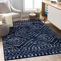 Wonnitar Moroccan 5x7 Blue Rugs by Wonnitar