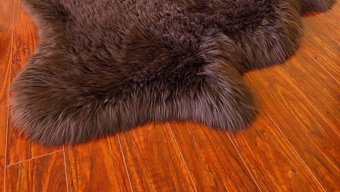 Free Shape Luxury Soft Fluffy Shag Area Rug Duo Decto 12 Pelts 6'x12', 180x360cm - Image 5