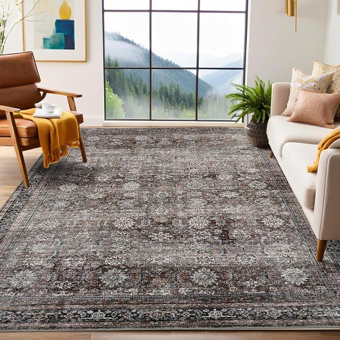 GarveeHome Large Area Rugs 9x12 Vintage Printed Living Room by GarveeHome
