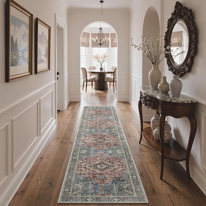 GENIMO 2X10 Washable Vintage Runner Rug by GENIMO