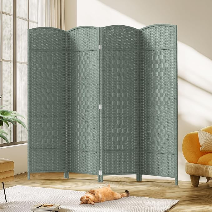 JOSTYLE Folding Privacy Room Divider, 4 Panel Screen Divider 6 ft. Tall by Jostyle