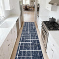 Non Slip Hallway Runner Rug 2x10, Washable Long Rug, Woven Thin Low Pile Carpet by TTelephant