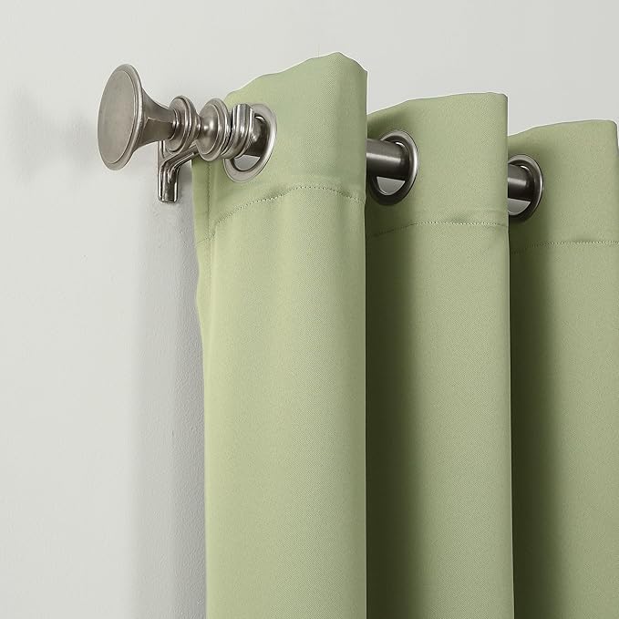 Sun Zero Easton Energy Saving Blackout Grommet Curtain Panel, Sage Green - Image 2