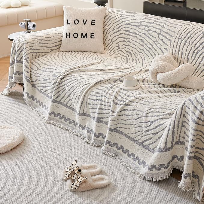 ROOMLIFE Thicked Striped Couch Cover - Image 2