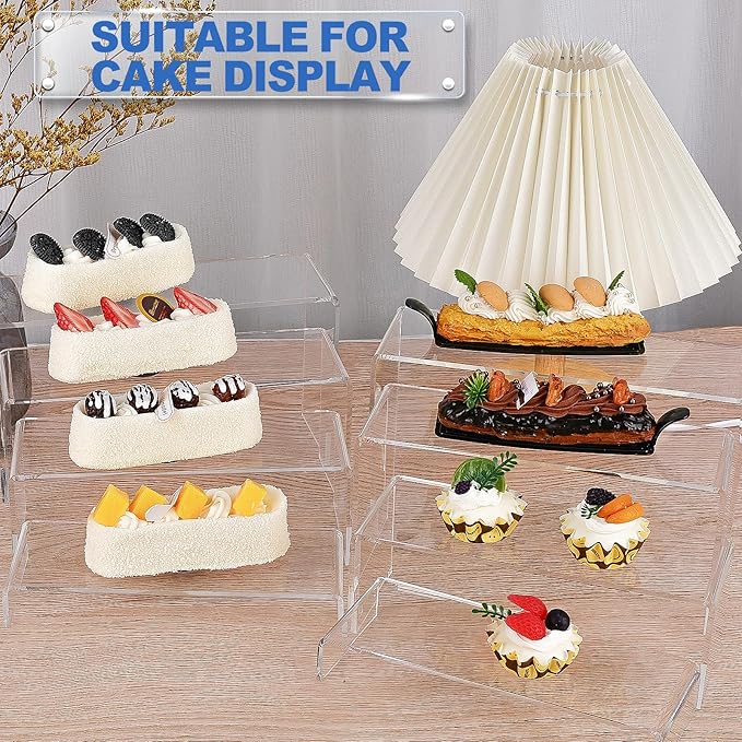 Aheroi Large Acrylic Risers, Cake Shelves Retail Shoe Showcase - Image 7