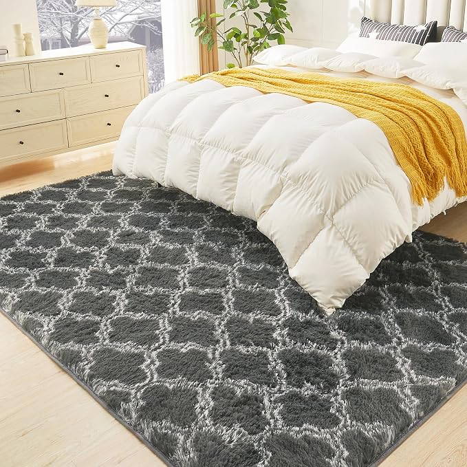 Litanika 6x9 Geometric Shag Area Rug - Image 3