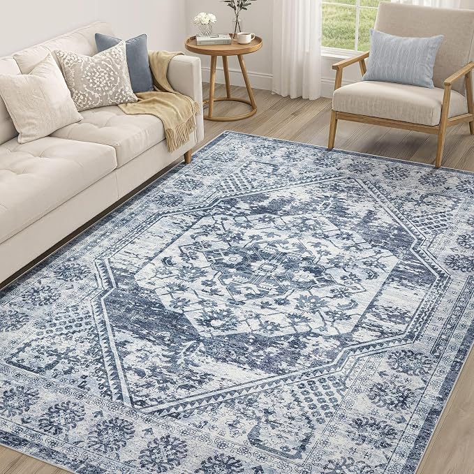 Vintage Living Room Area Rug 5x7 by COTILED