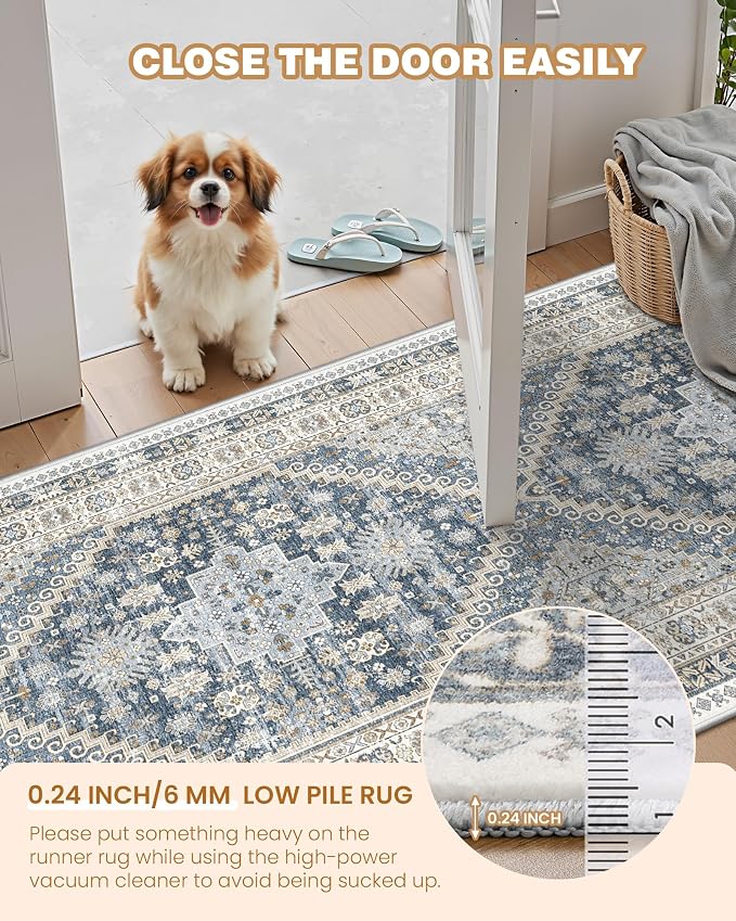 Entryway Rug - 2x3 Washable Rug Runner - Image 6