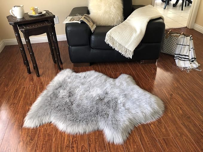 Free Shape Luxury Soft Fluffy Shag Area Rug Single 2’x3’, 60x90cm - Image 5