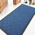OLANLY Front Door Mat Outside Entrance 47x23, Heavy Duty Sturdy Natural Rubber by OLANLY