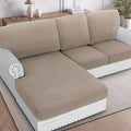 H.VERSAILTEX Sectional Couch Covers 3 Pieces Sofa Seat Cushion Covers L Shape by HVERSAILTEX