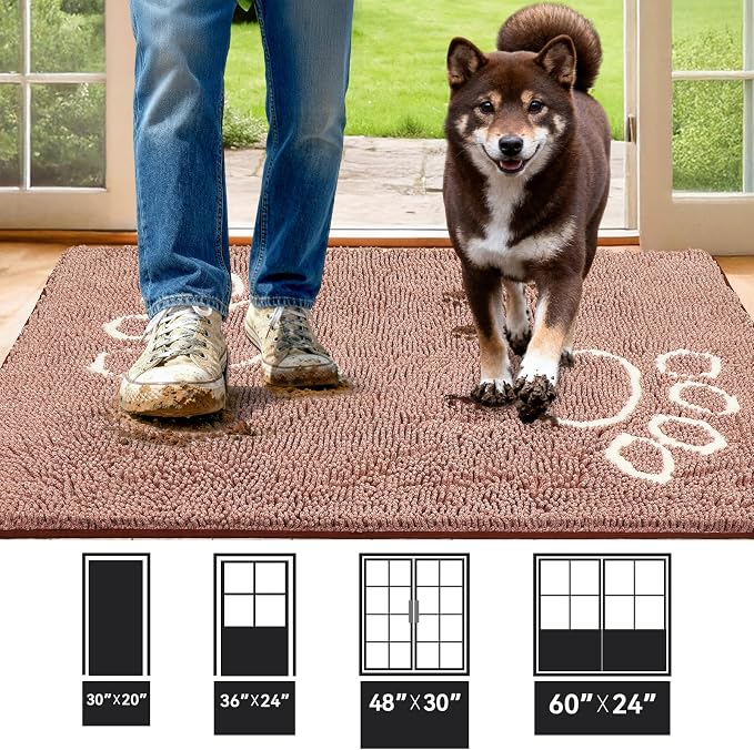 Bcoimo Super Absorbent Dog Door Mat, Pet Rugs - Image 2