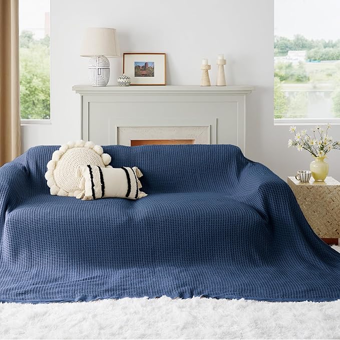 Bedsure Gentlesoft 100% Cotton Big Blanket Oversized King - Image 5