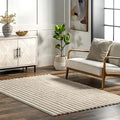 Nuloom SuperiorWash Collection Kai Beige, Fluffy and Cozy, High Traffic by nuLOOM