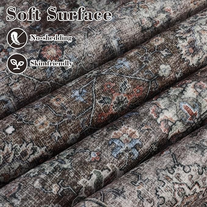 GarveeHome Runner Rugs 2x6 Vintage Printed Hallway Rugs - Image 3