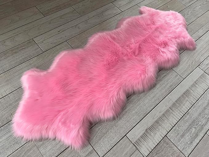 Free Shape Luxury Soft Fluffy Shag Area Rug Double 2'x6', 60x180cm by LAMBZYRUGS