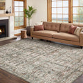 GarveeHome Vintage Floral Area Rug 8x10 Large Soft Washable Rugs by GarveeHome