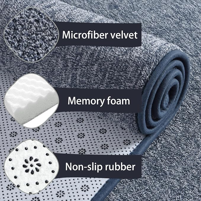 Keeko Soft Rugs for Bedroom, 3x5 Living Room Area Rug Washable Memory Foam - Image 3