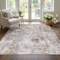 5 Square Area Rug: Washable Low Pile Carpet by Puino